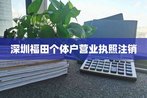 深圳福田个体户营业执照注销