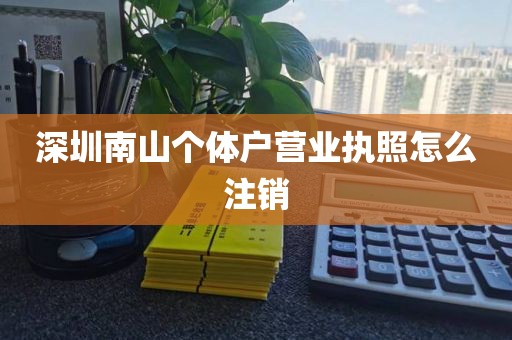 深圳南山个体户营业执照怎么注销