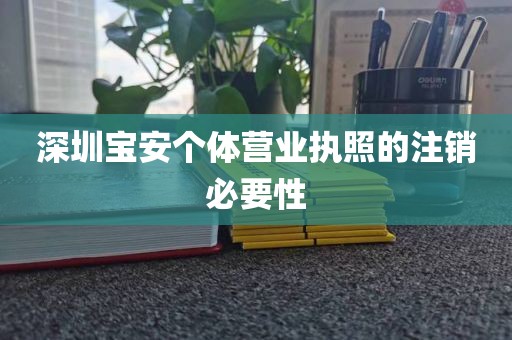 深圳宝安个体营业执照的注销必要性