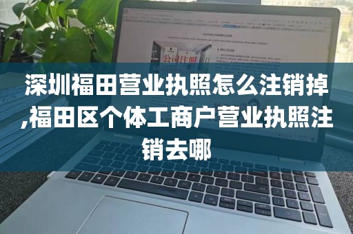 深圳福田营业执照怎么注销掉,福田区个体工商户营业执照注销去哪