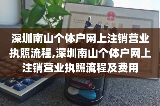 深圳南山个体户网上注销营业执照流程,深圳南山个体户网上注销营业执照流程及费用