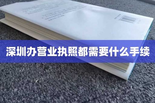 深圳办营业执照都需要什么手续