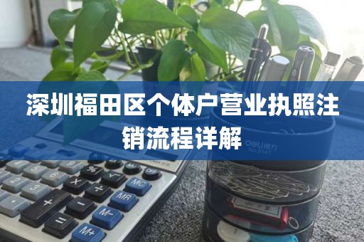深圳福田区个体户营业执照注销流程详解
