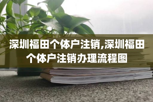 深圳福田个体户注销,深圳福田个体户注销办理流程图