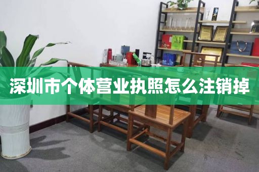 深圳市个体营业执照怎么注销掉