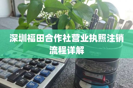 深圳福田合作社营业执照注销流程详解