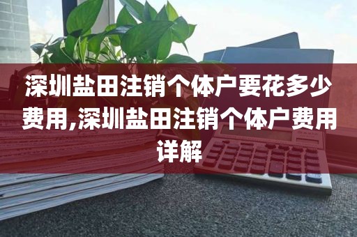 深圳盐田注销个体户要花多少费用,深圳盐田注销个体户费用详解