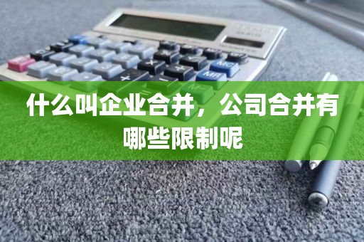 什么叫企业合并，公司合并有哪些限制呢