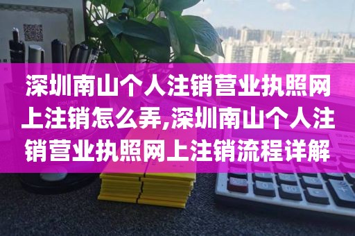深圳南山个人注销营业执照网上注销怎么弄,深圳南山个人注销营业执照网上注销流程详解