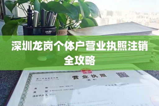 深圳龙岗个体户营业执照注销全攻略