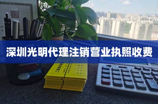 深圳光明代理注销营业执照收费