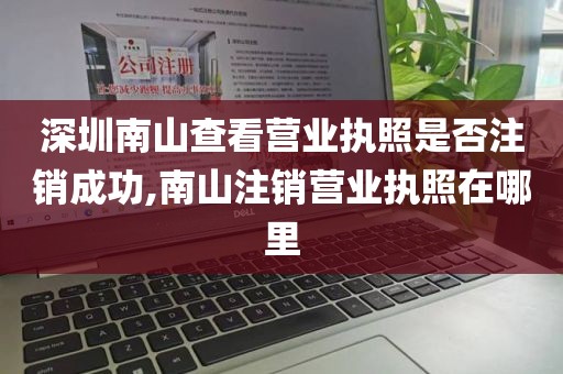 深圳南山查看营业执照是否注销成功,南山注销营业执照在哪里