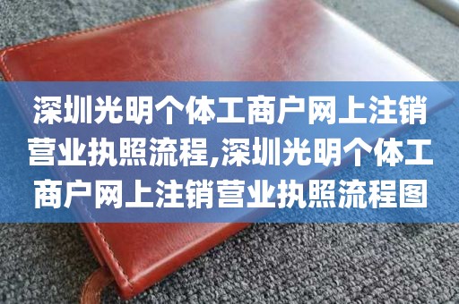 深圳光明个体工商户网上注销营业执照流程,深圳光明个体工商户网上注销营业执照流程图