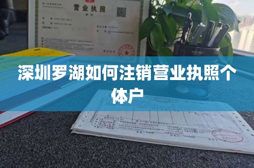 深圳罗湖如何注销营业执照个体户