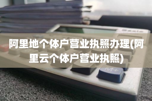 阿里地个体户营业执照办理(阿里云个体户营业执照)