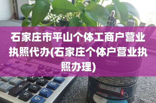 石家庄市平山个体工商户营业执照代办(石家庄个体户营业执照办理)
