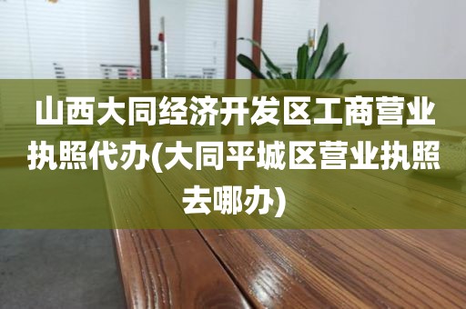 山西大同经济开发区工商营业执照代办(大同平城区营业执照去哪办)