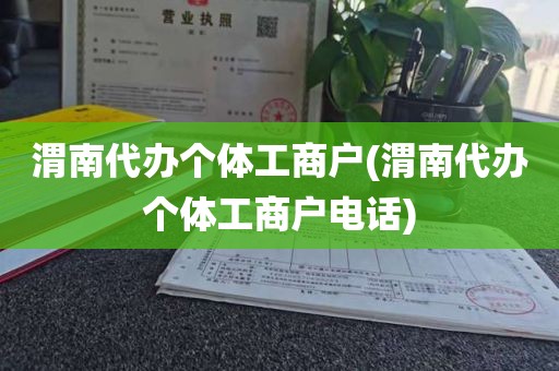 渭南代办个体工商户(渭南代办个体工商户电话)