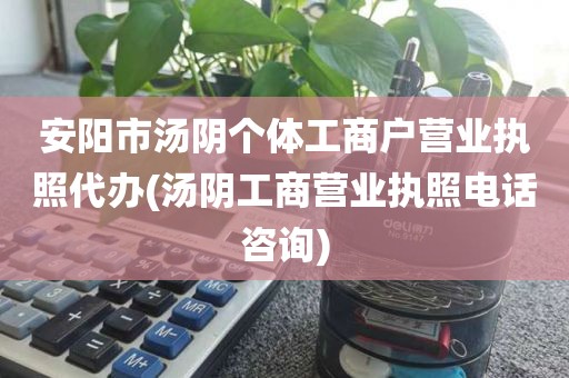 安阳市汤阴个体工商户营业执照代办(汤阴工商营业执照电话咨询)