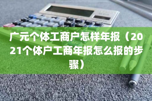 广元个体工商户怎样年报（2021个体户工商年报怎么报的步骤）