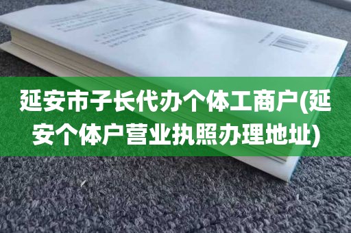 延安市子长代办个体工商户(延安个体户营业执照办理地址)