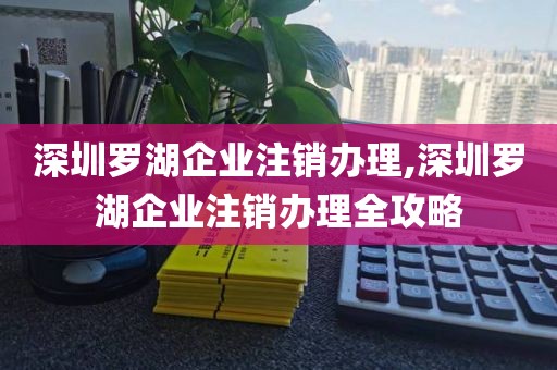 深圳罗湖企业注销办理,深圳罗湖企业注销办理全攻略