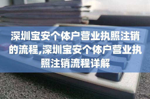 深圳宝安个体户营业执照注销的流程,深圳宝安个体户营业执照注销流程详解