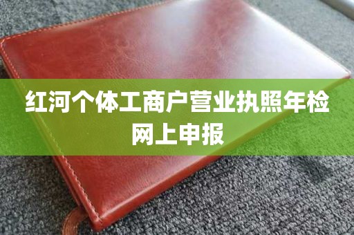 红河个体工商户营业执照年检网上申报