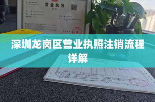 深圳龙岗区营业执照注销流程详解