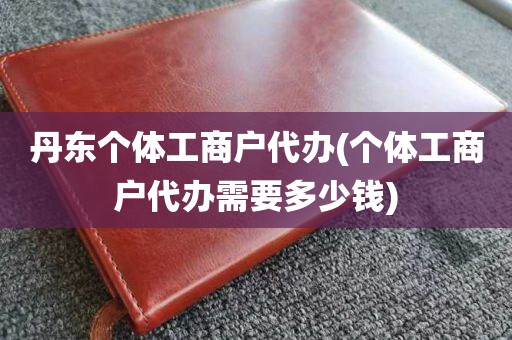 丹东个体工商户代办(个体工商户代办需要多少钱)