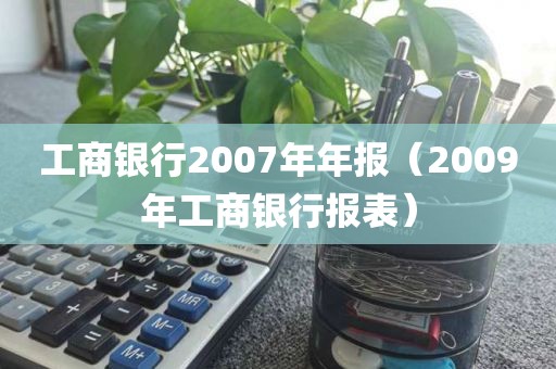 工商银行2007年年报（2009年工商银行报表）