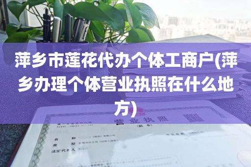 萍乡市莲花代办个体工商户(萍乡办理个体营业执照在什么地方)