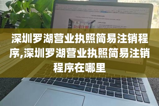 深圳罗湖营业执照简易注销程序,深圳罗湖营业执照简易注销程序在哪里