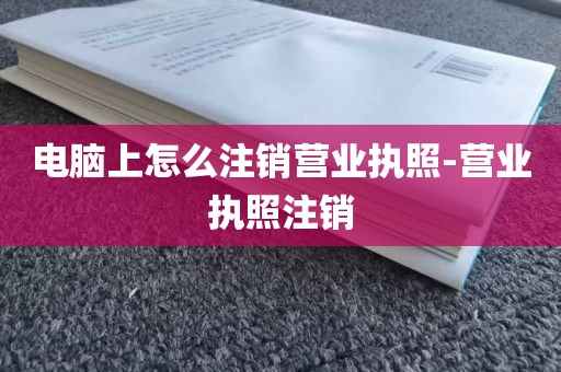 电脑上怎么注销营业执照-营业执照注销