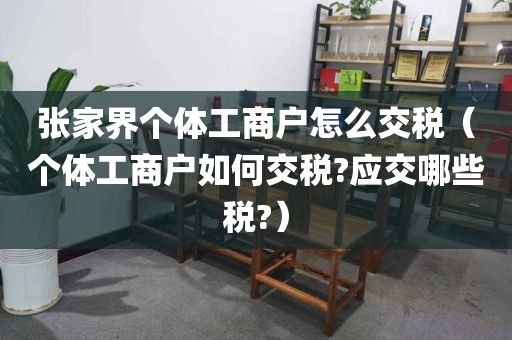 张家界个体工商户怎么交税（个体工商户如何交税?应交哪些税?）