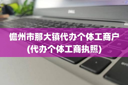 儋州市那大镇代办个体工商户(代办个体工商执照)