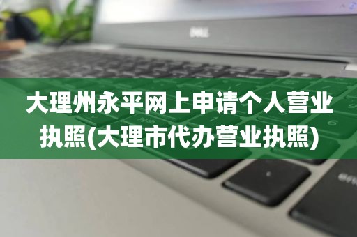 大理州永平网上申请个人营业执照(大理市代办营业执照)