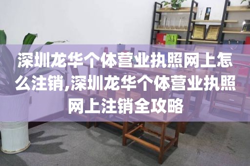 深圳龙华个体营业执照网上怎么注销,深圳龙华个体营业执照网上注销全攻略