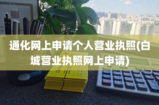 通化网上申请个人营业执照(白城营业执照网上申请)