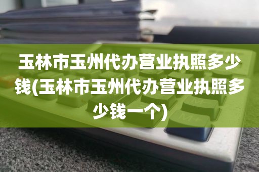 玉林市玉州代办营业执照多少钱(玉林市玉州代办营业执照多少钱一个)