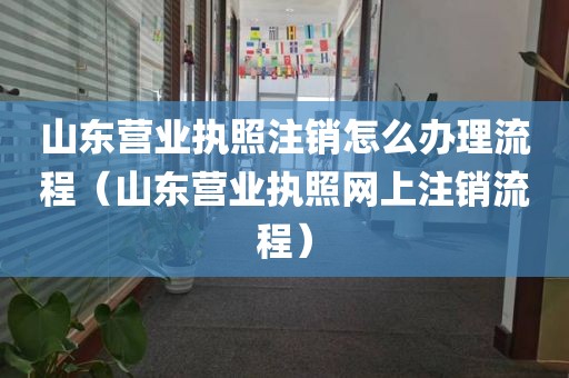 山东营业执照注销怎么办理流程（山东营业执照网上注销流程）