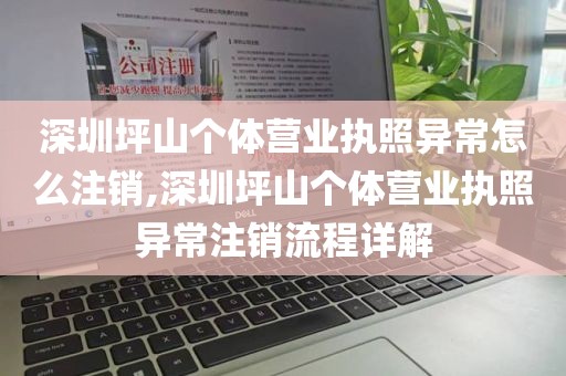 深圳坪山个体营业执照异常怎么注销,深圳坪山个体营业执照异常注销流程详解