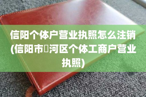 信阳个体户营业执照怎么注销(信阳市浉河区个体工商户营业执照)