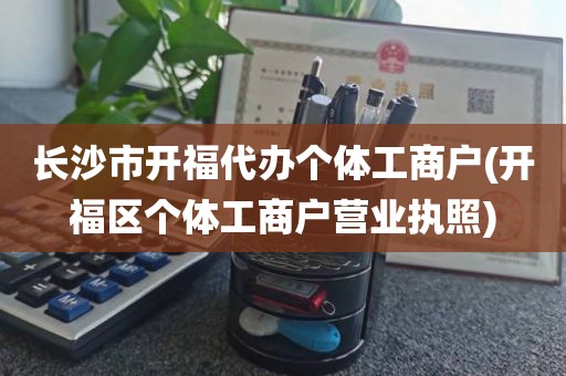 长沙市开福代办个体工商户(开福区个体工商户营业执照)