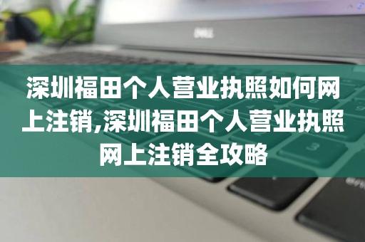 深圳福田个人营业执照如何网上注销,深圳福田个人营业执照网上注销全攻略