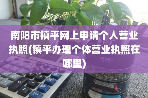 南阳市镇平网上申请个人营业执照(镇平办理个体营业执照在哪里)