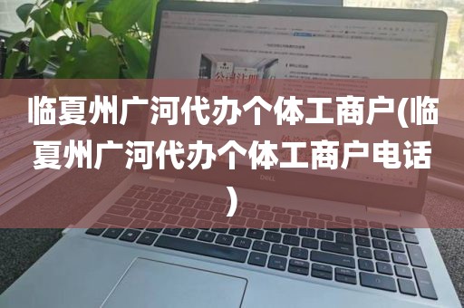 临夏州广河代办个体工商户(临夏州广河代办个体工商户电话)