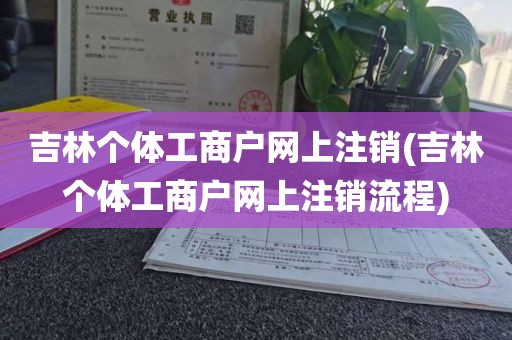 吉林个体工商户网上注销(吉林个体工商户网上注销流程)