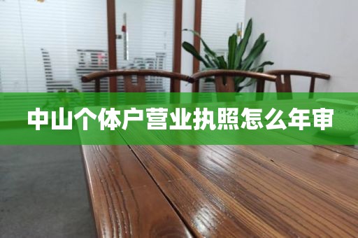 中山个体户营业执照怎么年审