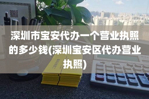 深圳市宝安代办一个营业执照的多少钱(深圳宝安区代办营业执照)